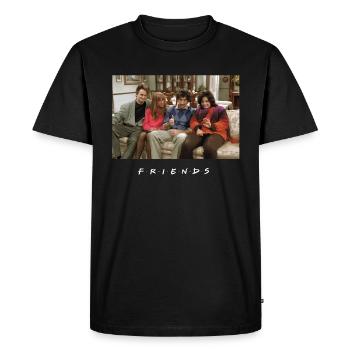 Friends Flashback - T-shirt Premium bio Homme - noir - Devant - Nico (187cm)
