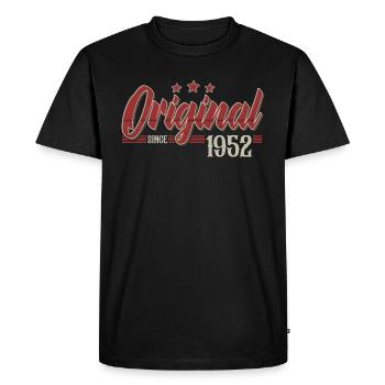 Born in 1952 Original Birthday Retro - Men's Premium Organic T-Shirt - black - Front - Nico (187cm)