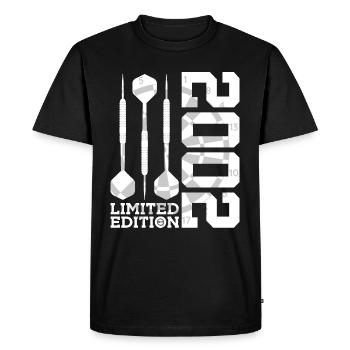 24E ANNIVERSAIRE DES DARTS ÉDITION LIMITÉE 2002 - T-shirt Premium bio Homme - noir - Devant - Nico (187cm)