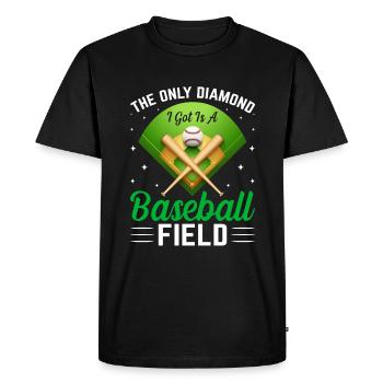 The only diamond I have is a - Men's Premium Organic T-Shirt - black - Front - Nico (187cm)