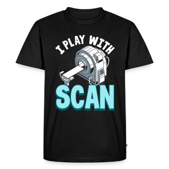 Je joue avec Scan - Radiologist - T-shirt Premium bio Homme - noir - Devant - Nico (187cm)