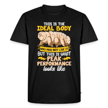 C’est le corps idéal que vous pourriez vouloir - T-shirt Premium bio Homme - noir - Devant - Nico (187cm)