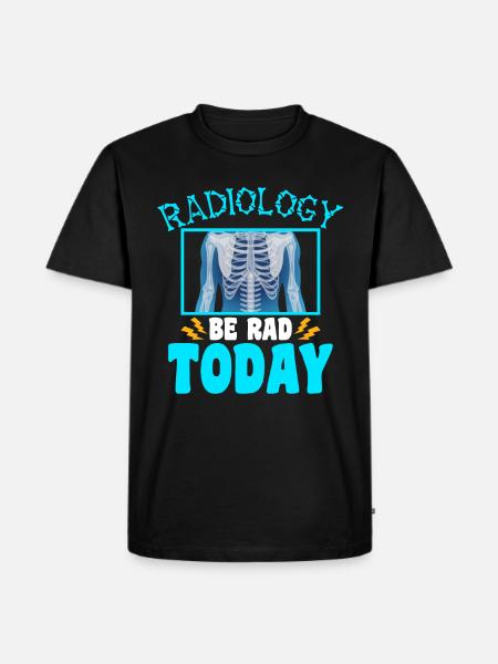 Radiologie Be Rad Today - Radioloog - Mannen Premium Bio T-shirt - zwart