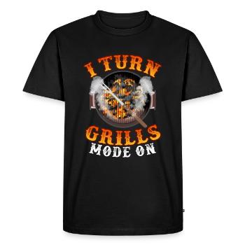 I turn on the grill mode Grilling - Men's Premium Organic T-Shirt - black - Front - Nico (187cm)