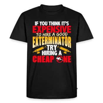 Si vous pensez qu’il est coûteux d’obtenir un bon - T-shirt Premium bio Homme - noir - Devant - Nico (187cm)