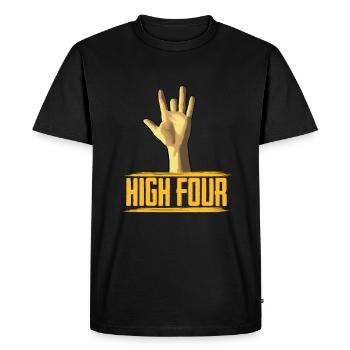 Prothèse haute à quatre mains - T-shirt Premium bio Homme - noir - Devant - Nico (187cm)