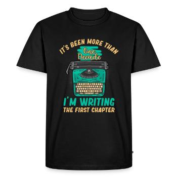 Cela fait plus d’une décennie que je - T-shirt Premium bio Homme - noir - Devant - Nico (187cm)