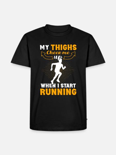 Jogging Dicton pour courir - Runners - T-shirt Premium bio Homme - noir