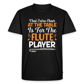 Cette chaise supplémentaire à la table convient aux - T-shirt Premium bio Homme - noir - Devant - Nico (187cm)