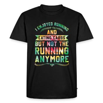 Jogging Dicton pour courir - Runners - T-shirt Premium bio Homme - noir - Devant - Nico (187cm)