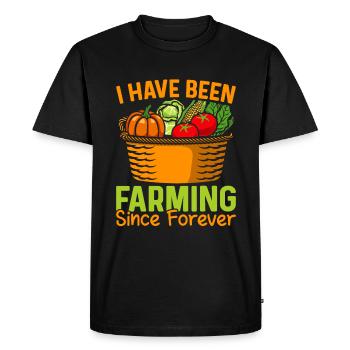 Quota d’agriculteur pour tracteurs agricoles - T-shirt Premium bio Homme - noir - Devant - Nico (187cm)