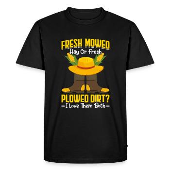 Quota d’agriculteur pour tracteurs agricoles - T-shirt Premium bio Homme - noir - Devant - Nico (187cm)