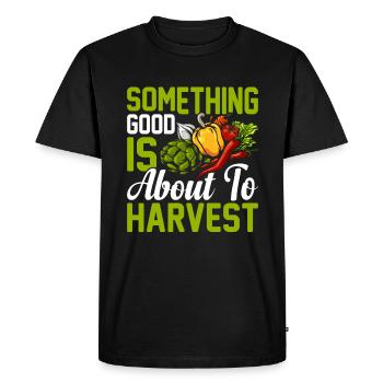 Quota d’agriculteur pour tracteurs agricoles - T-shirt Premium bio Homme - noir - Devant - Nico (187cm)