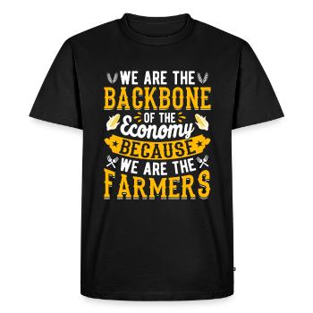 Quota d’agriculteur pour tracteurs agricoles - T-shirt Premium bio Homme - noir - Devant - Nico (187cm)