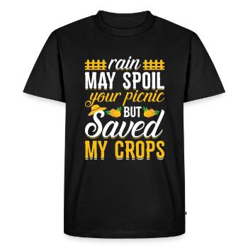 Quota d’agriculteur pour tracteurs agricoles - T-shirt Premium bio Homme - noir - Devant - Nico (187cm)
