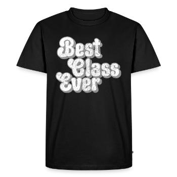 Meilleur professeur de classe de tous les temps - T-shirt Premium bio Homme - noir - Devant - Nico (187cm)