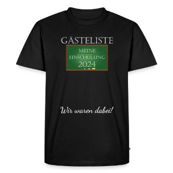 Schoolchild 2024 Guest list were there School enrollment - Men's Premium Organic T-Shirt - black - Front - Nico (187cm)