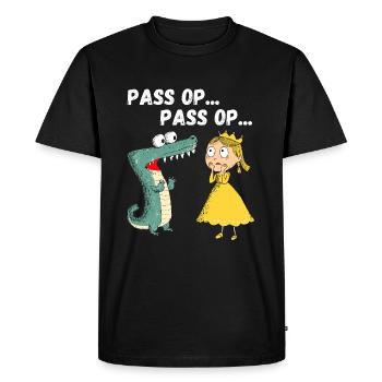 Carnival Cologne Princess Crocodile Kölle Alaaf - Men's Premium Organic T-Shirt - black - Front - Nico (187cm)