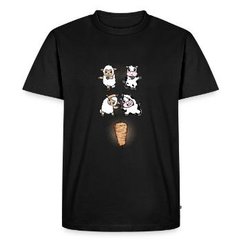Lamb et fusion de veau pour Doner - T-shirt Premium bio Homme - noir - Devant - Nico (187cm)