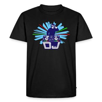 Table de mixage DJ Shirt Club Digital Deck avec écouteurs - T-shirt Premium bio Homme - noir - Devant - Nico (187cm)