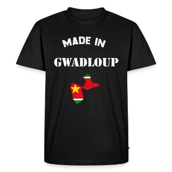 Guadeloupe is a nation - Men's Premium Organic T-Shirt - black - Front - Nico (187cm)