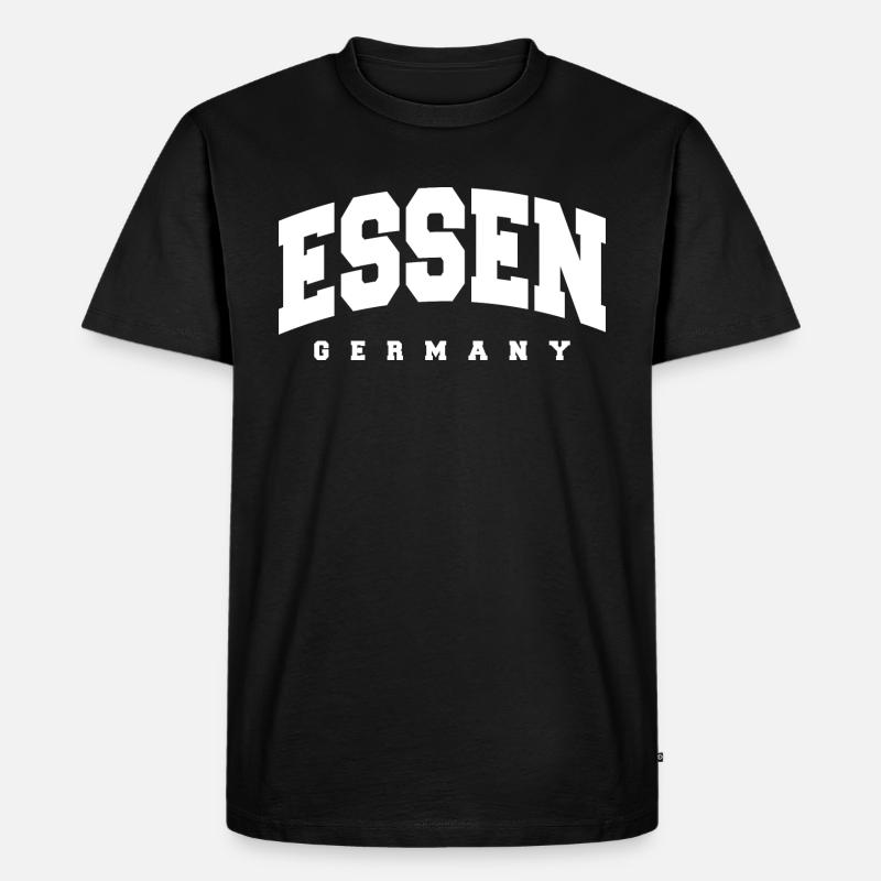 Essen - Männer Premium Bio T-Shirt - Schwarz