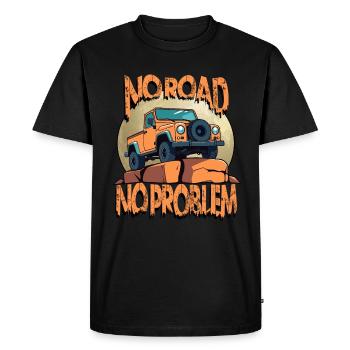 Conducteur de véhicule hors route - T-shirt Premium bio Homme - noir - Devant - Nico (187cm)