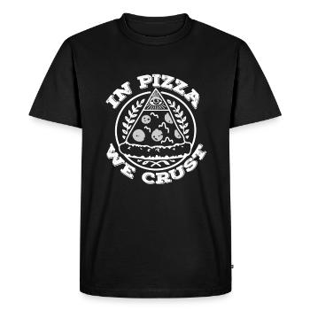 Dans Pizza We Crust - T-shirt Premium bio Homme - noir - Devant - Nico (187cm)