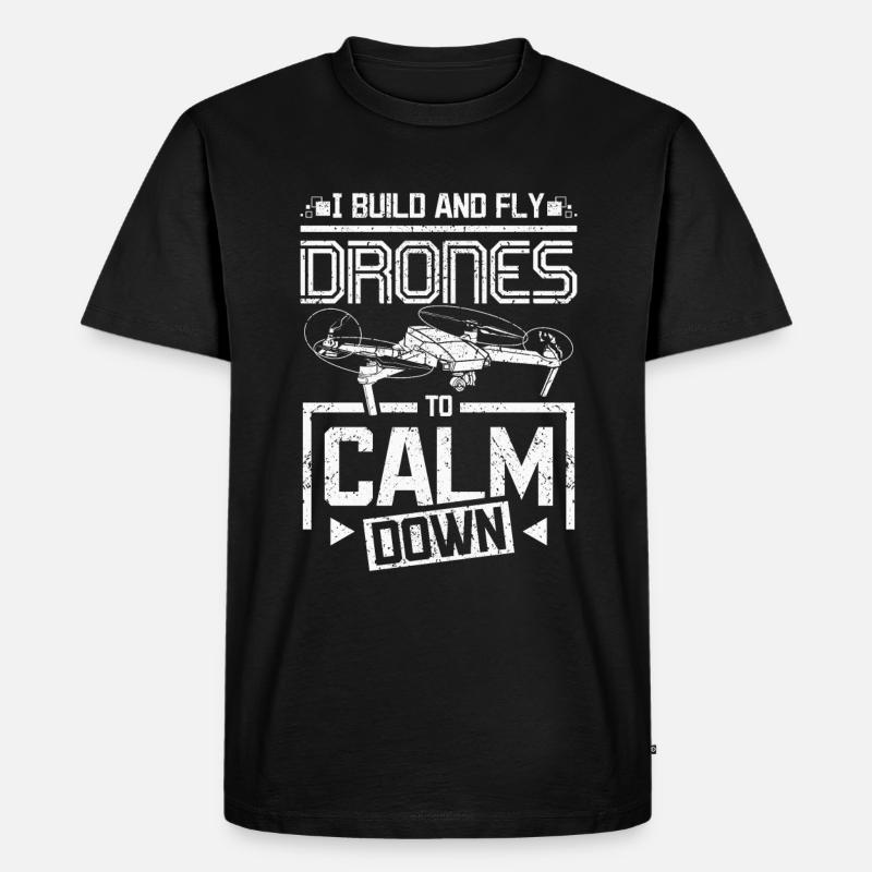 Build and fly drones - Men's Premium Organic T-Shirt - black