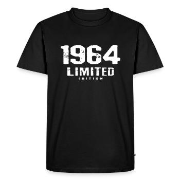58e anniversaire Édition limitée 1964 58 ans - T-shirt Premium bio Homme - noir - Devant - Nico (187cm)