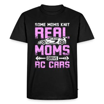 Moms drive rc cars - Men's Premium Organic T-Shirt - black - Front - Nico (187cm)