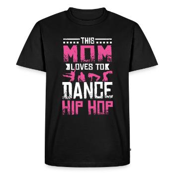This Mom loves to dance Hip Hop - Men's Premium Organic T-Shirt - black - Front - Nico (187cm)