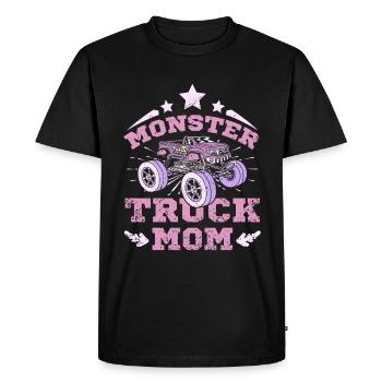 Maman Monster Truck - T-shirt Premium bio Homme - noir - Devant - Nico (187cm)