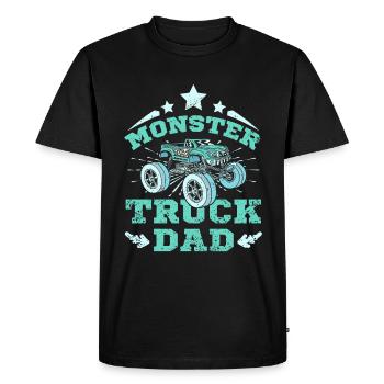 Papa Monster Truck - T-shirt Premium bio Homme - noir - Devant - Nico (187cm)