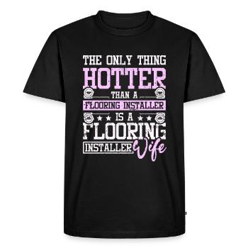 Flooring installer wife - Men's Premium Organic T-Shirt - black - Front - Nico (187cm)