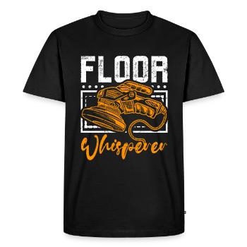 Flooring installer floor whisperer - Men's Premium Organic T-Shirt - black - Front - Nico (187cm)