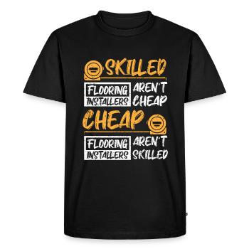 Skilled flooring installers aren't cheap - Men's Premium Organic T-Shirt - black - Front - Nico (187cm)