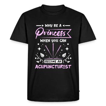 Princess acupuncturist - Men's Premium Organic T-Shirt - black - Front - Nico (187cm)