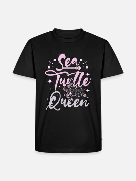 Sea Turtle queen - Men's Premium Organic T-Shirt - black