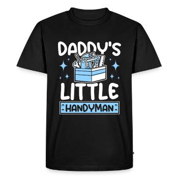 Le petit bricoleur de papa - T-shirt Premium bio Homme - noir - Devant - Nico (187cm)