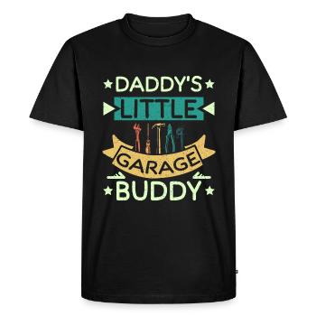 Le petit copain de garage de papa - T-shirt Premium bio Homme - noir - Devant - Nico (187cm)