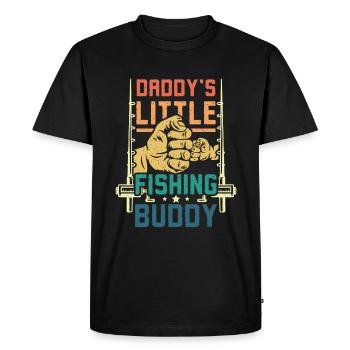 Le petit copain de pêche de papa - T-shirt Premium bio Homme - noir - Devant - Nico (187cm)