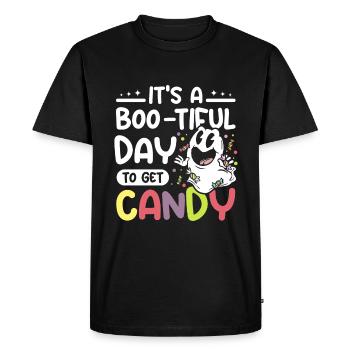 It's a boo-tiful day to get candy - Men's Premium Organic T-Shirt - black - Front - Nico (187cm)