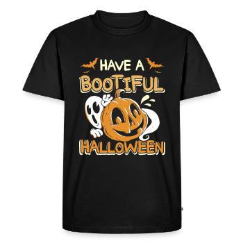 Have a bootiful halloween - Men's Premium Organic T-Shirt - black - Front - Nico (187cm)