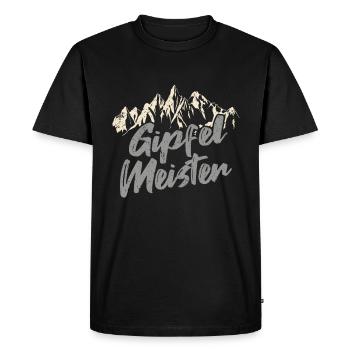 Mountaineering Mountains Summit Master - Men's Premium Organic T-Shirt - black - Front - Nico (187cm)