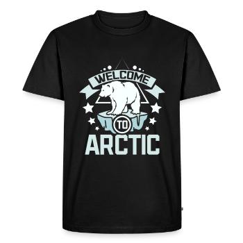 Bienvenue dans l’Arctique - T-shirt Premium bio Homme - noir - Devant - Nico (187cm)