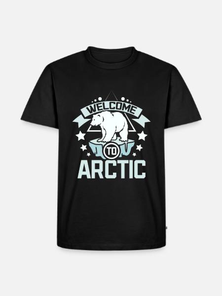 Welcome to arctic - Men's Premium Organic T-Shirt - black