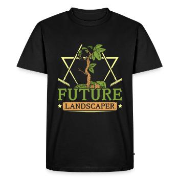 Futur paysagiste - T-shirt Premium bio Homme - noir - Devant - Nico (187cm)