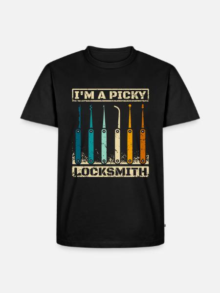 I'm a picky locksmith - Men's Premium Organic T-Shirt - black