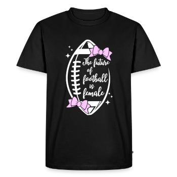 L’avenir du football est féminin - T-shirt Premium bio Homme - noir - Devant - Nico (187cm)